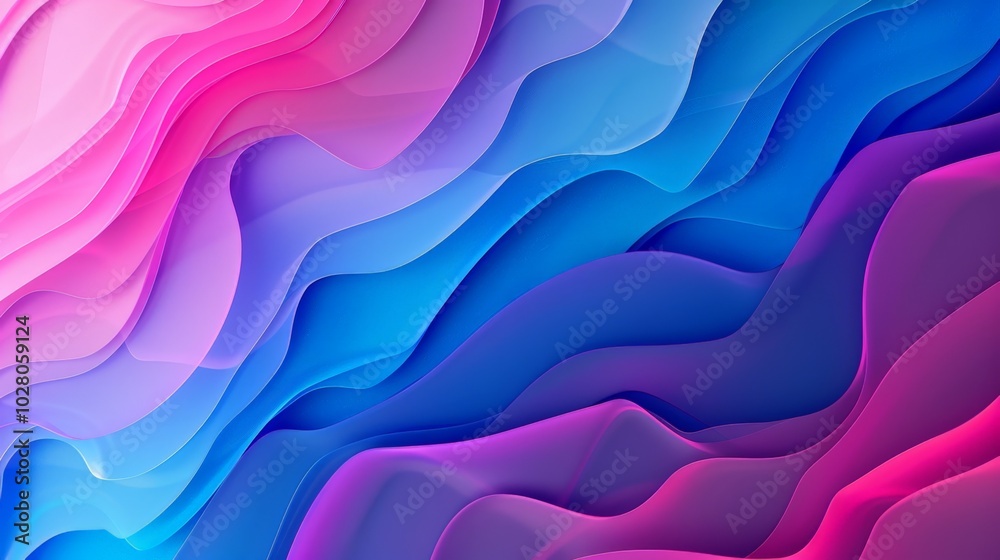 Obraz premium Wallpaper Abstract background forming colorful fluid shapes creating a modern wallpaper