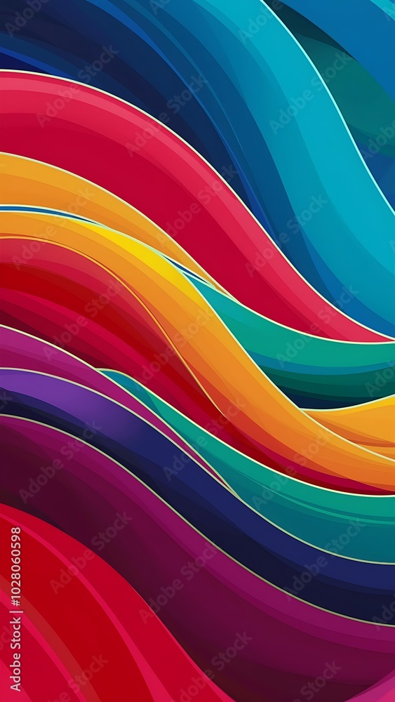 Obraz premium Vector Abstract color waves design element. Set banner