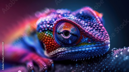 Wildlife Animals, vibrant colors, natural habitat, close-up, detailed