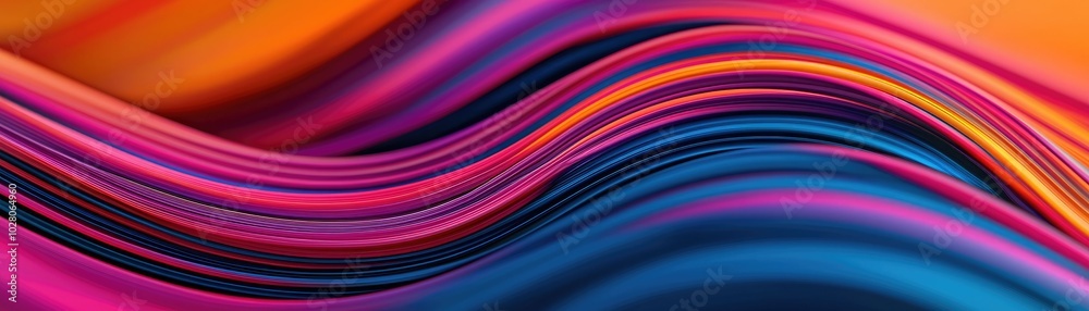 Vibrant abstract wave patterns in striking colors, creating a dynamic sense of movement and energy. Perfect for modern design projects. Vibrant abstract wave patterns in striking colors, creating a dynamic sense of movement and energy. Perfect for modern design projects.