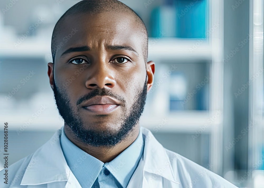 Male scientist examining DNA in a laboratory setting, showcasing innovation in biotechnology and research. Male scientist examining DNA in a laboratory setting, showcasing innovation in biotechnology and research.