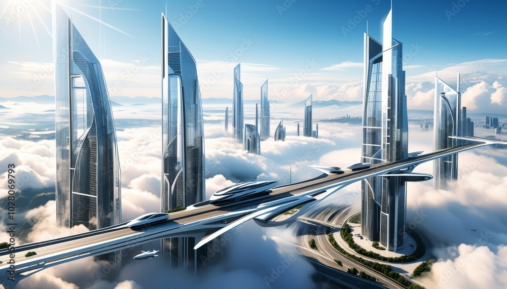 Fototapeta premium Ultra-Modern City