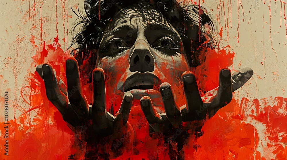 Distress and Anguish: A Study in Red and Black Distress and Anguish: A Study in Red and Black