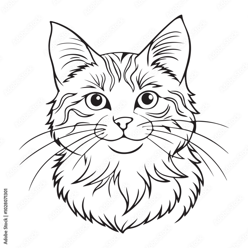 Obraz premium Cat Silhouette vector Graphic perfect for design projects