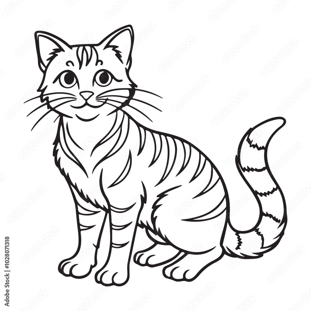 Obraz premium Cat Silhouette vector Graphic perfect for design projects