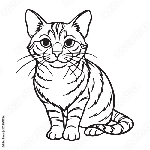 Cat Silhouette vector Graphic perfect for design projects