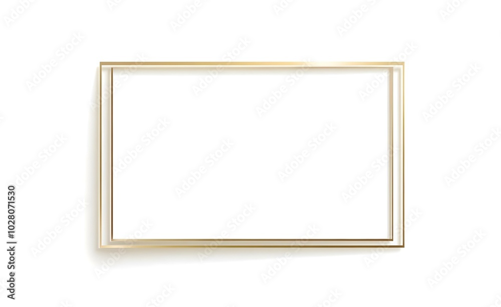 Elegant Gold Frame with Floral Elements: Perfect for Invitations, Cards, and More Elegant Gold Frame with Floral Elements: Perfect for Invitations, Cards, and More