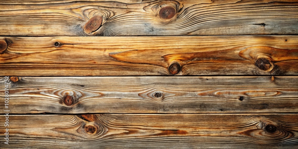 Rustic Wooden Planks with Knots and Grain Patterns, Displaying the Texture of Time and Nature's Imperfections Rustic Wooden Planks with Knots and Grain Patterns, Displaying the Texture of Time and Nature's Imperfections