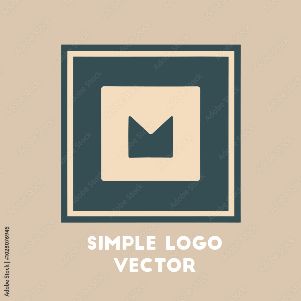 Abstract Square Logo with an Abstract Square Logo with an