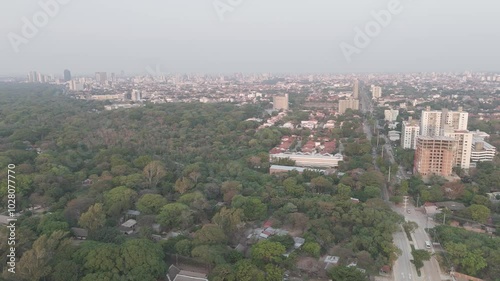 Aerial Calm: Pirai River and Santa Cruz at Sunset
