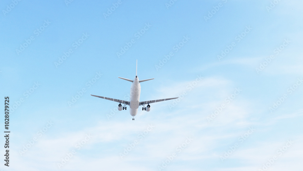 ULTRA HD. Airplane flies in blue sky. Travel. Airplane takes off against the background of blue sky.
ULTRA HD. Airplane flies in blue sky. Travel. Airplane takes off against the background of blue sky.