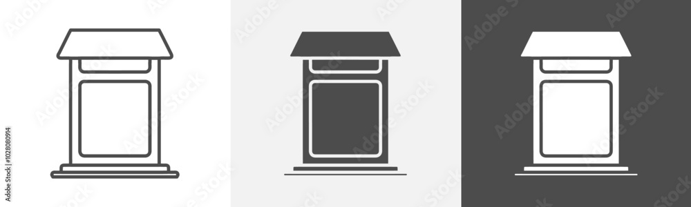 mail box icon Flat logo vector mail box icon Flat logo vector
