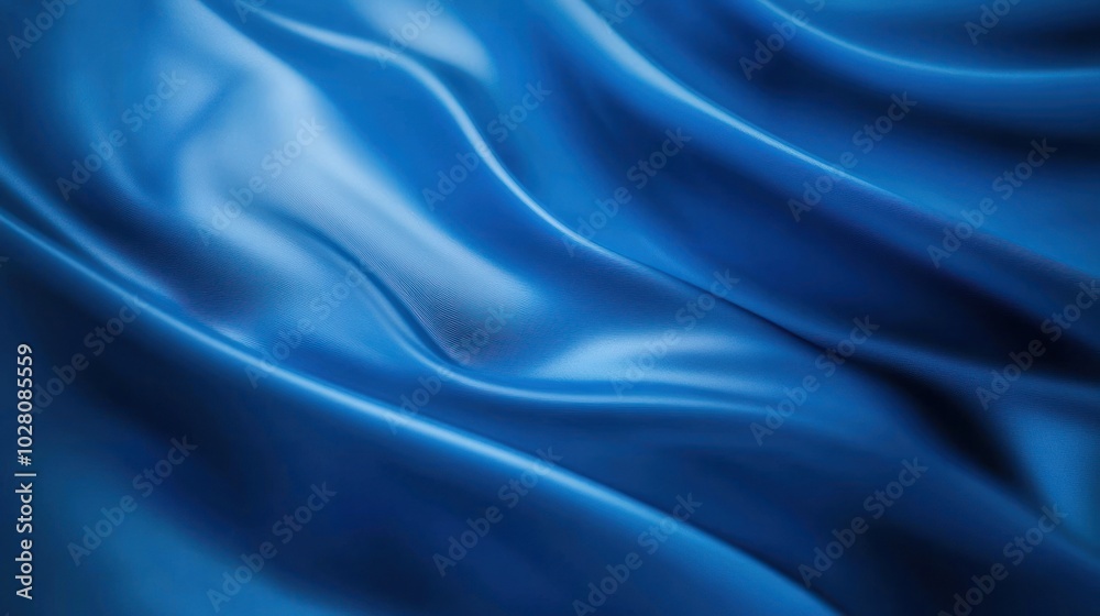 Obraz premium Abstract Blue Silk Fabric Texture
