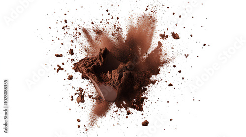 bright chocolate paint color powder festival explosion photo