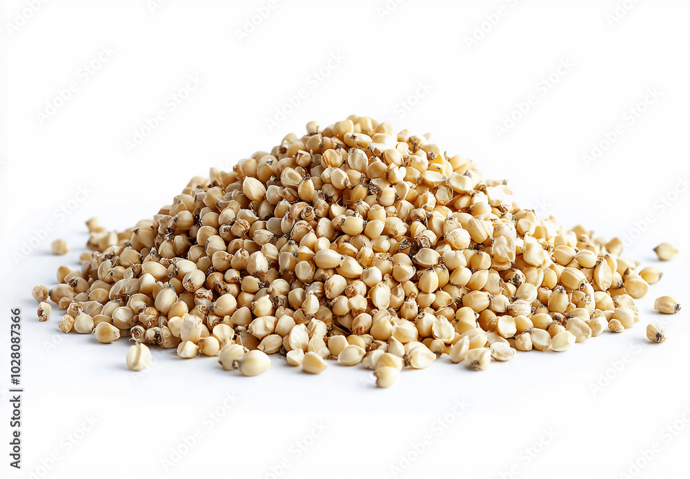 A pile of sorghum stalks, isolated on a white background. Create an award-winning photo. A pile of sorghum stalks, isolated on a white background. Create an award-winning photo.