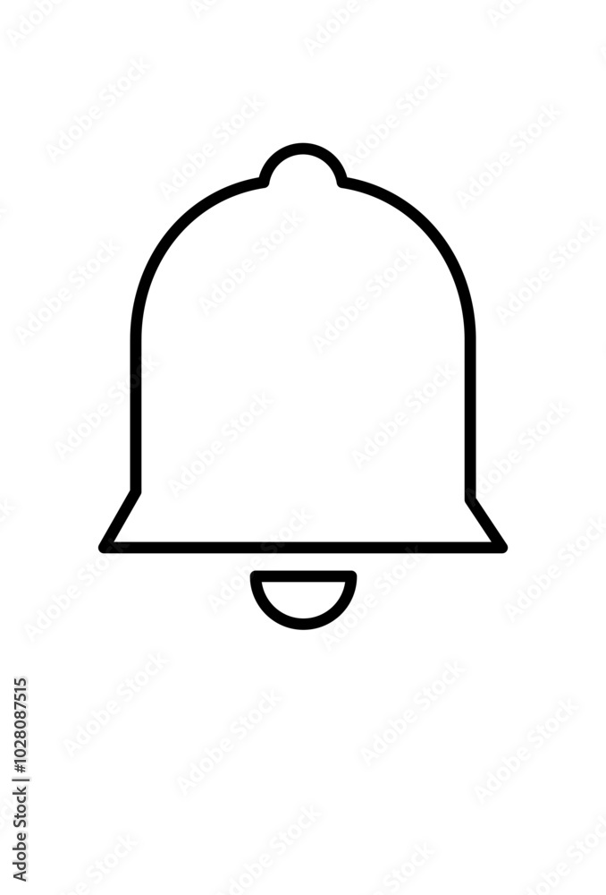 simple bell line art for design simple bell line art for design