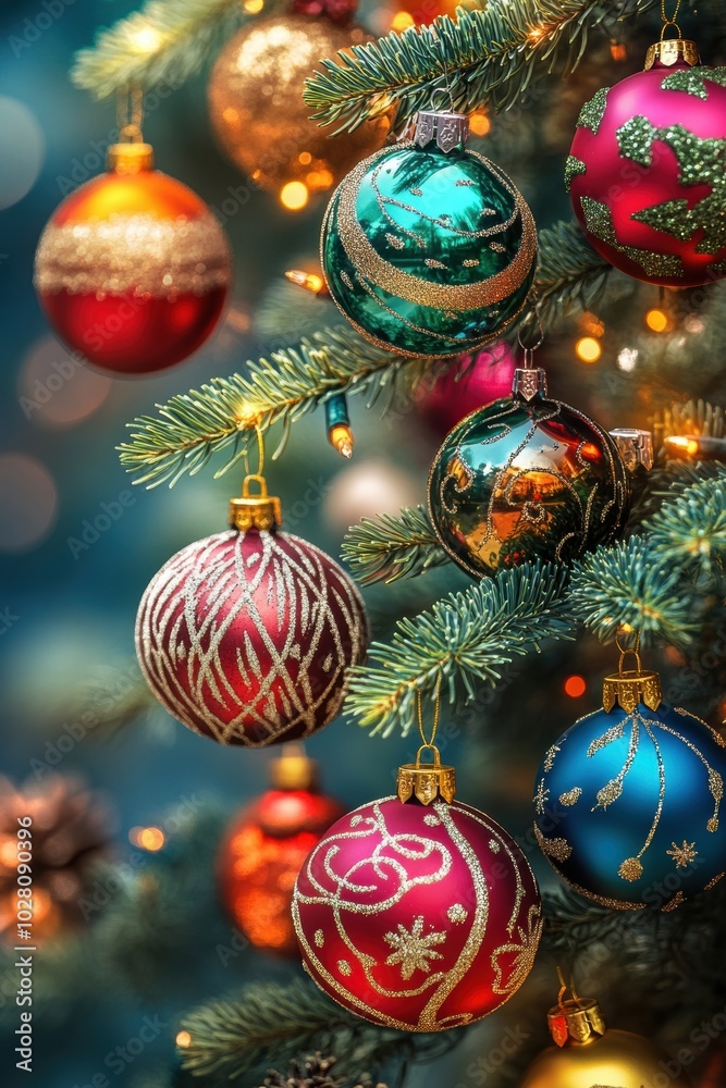 decoration ornament on Christmas tree. decoration ornament on Christmas tree.