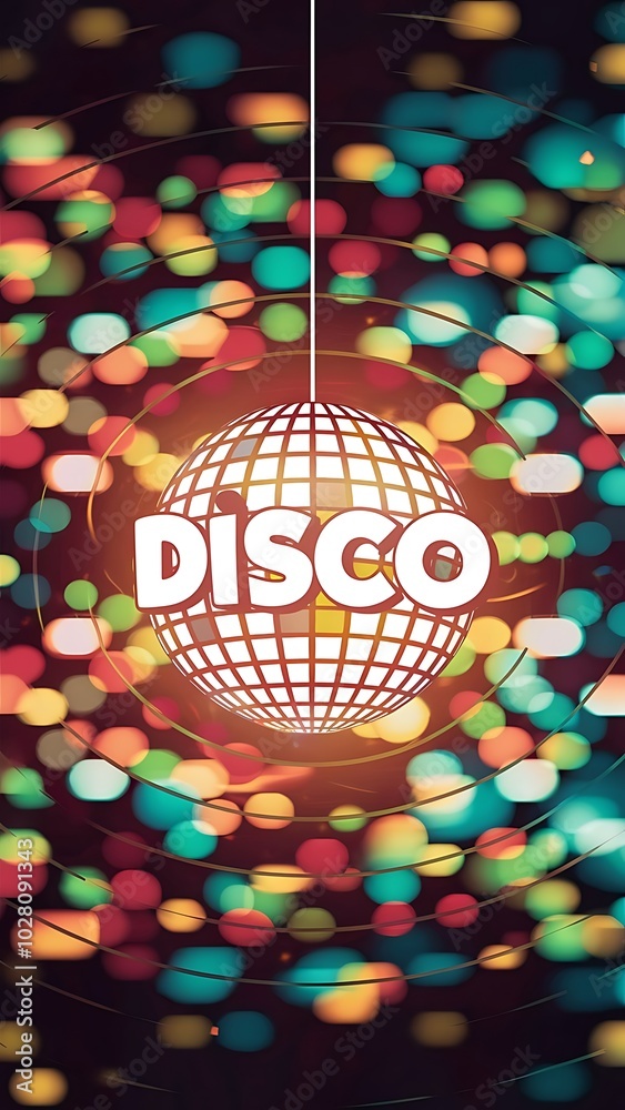 Obraz premium Abstract bokhe lights background. Disco music. Vector illustration. EPS 10