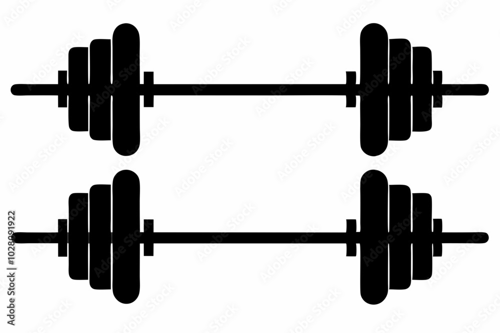 barbell icon, dumbbell silhouette vector
barbell icon, dumbbell silhouette vector