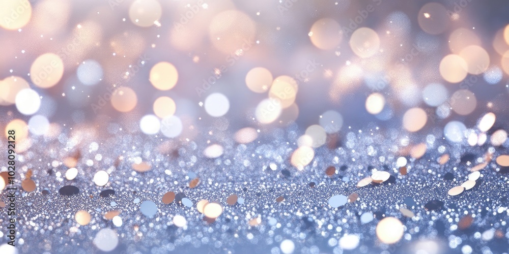 Fototapeta premium Stunning silver sparkle background with shimmering effects for elegant design projects