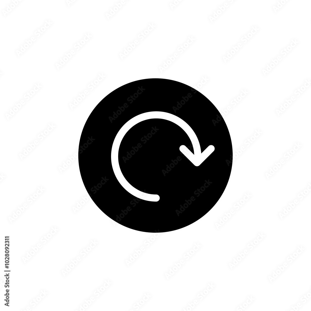 Reload, arrow around flat icon. Round simple button trendy style simple illustration for web and app..eps Reload, arrow around flat icon. Round simple button trendy style simple illustration for web and app..eps