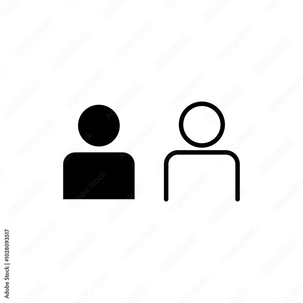 user line icon, person outline icon, simple flat black trendy style illustration for web and app..eps user line icon, person outline icon, simple flat black trendy style illustration for web and app..eps