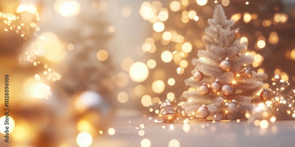 Festive bokeh background featuring Christmas and New Year 2025 celebrations in soft light brown and white hues, perfect for holiday greetings Festive bokeh background featuring Christmas and New Year 2025 celebrations in soft light brown and white hues, perfect for holiday greetings
