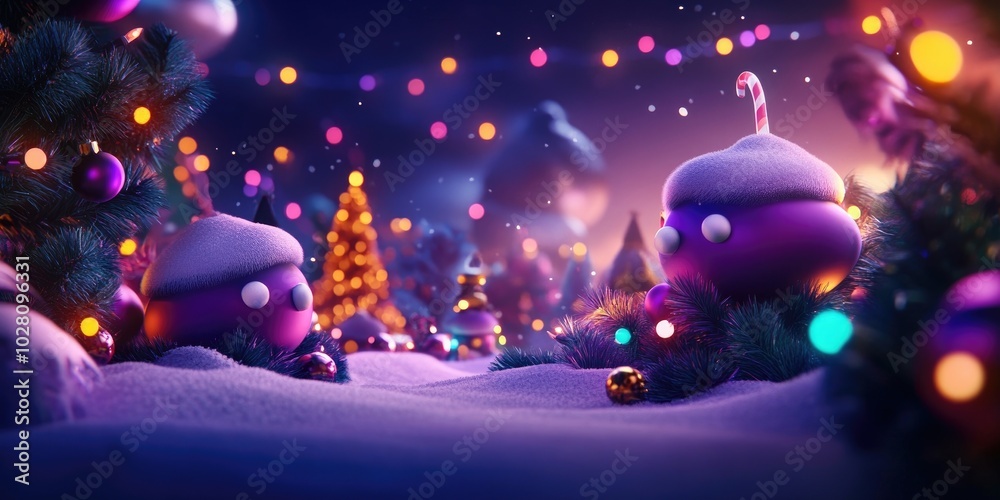 Festive Christmas and New Year holiday background featuring decorative borders and ample copy space for personalized messages