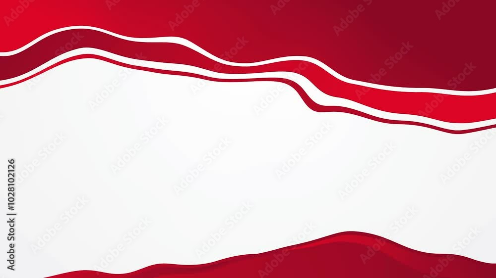 Animated wave red white modern abstract background Animated wave red white modern abstract background