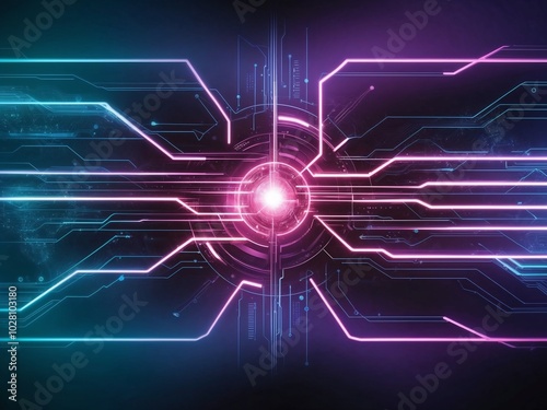 Abstract Lights, Computer Circuitry