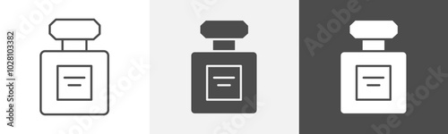 perfume icon Symbol in isolated background