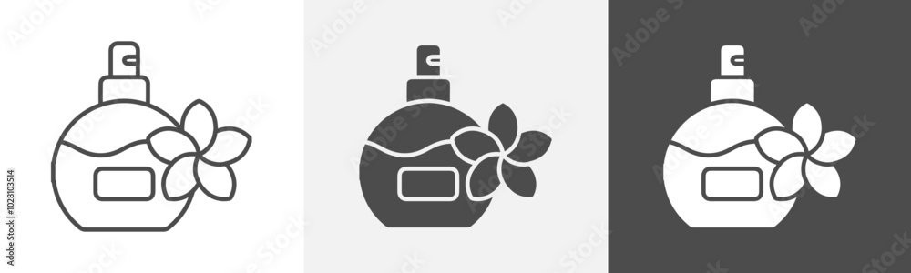 Fotografie perfume icon Symbol in isolated background