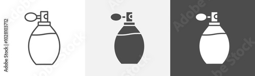 perfume icon Symbol in isolated background