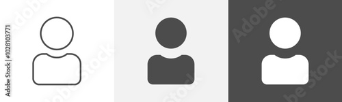 person icon Symbol in isolated background