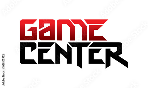 letter game center design vector