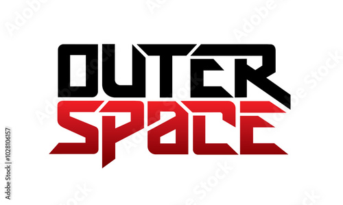 letter outer space design vector