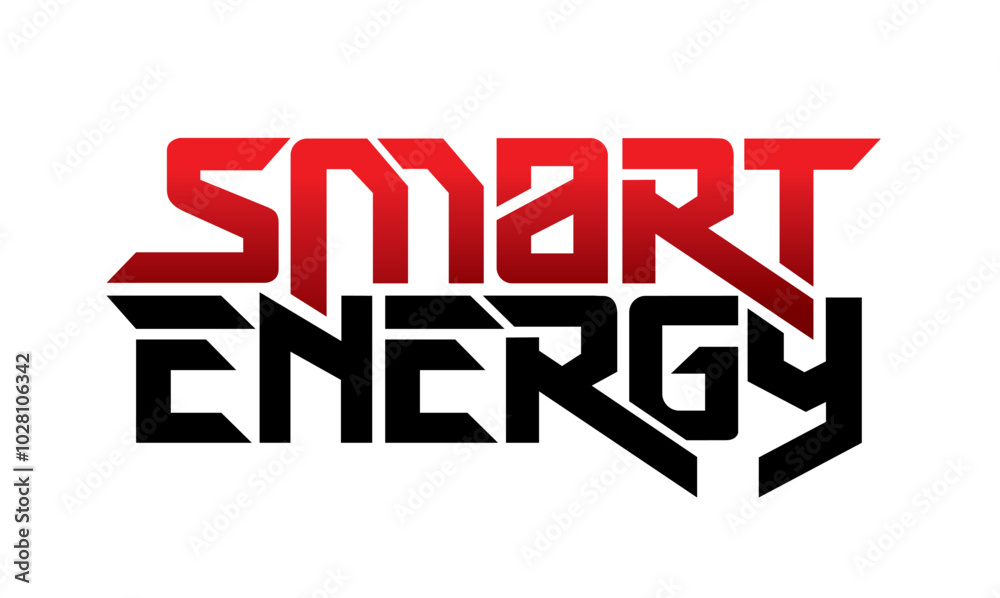 letter smart energy design vector