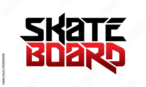 letter skate board design vector