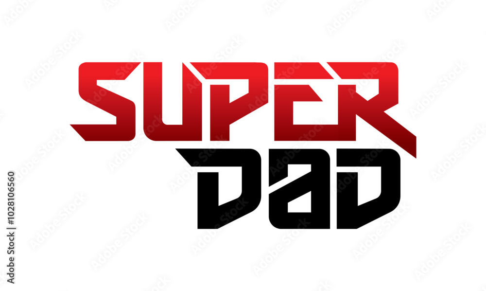 letter super dad design vector letter super dad design vector