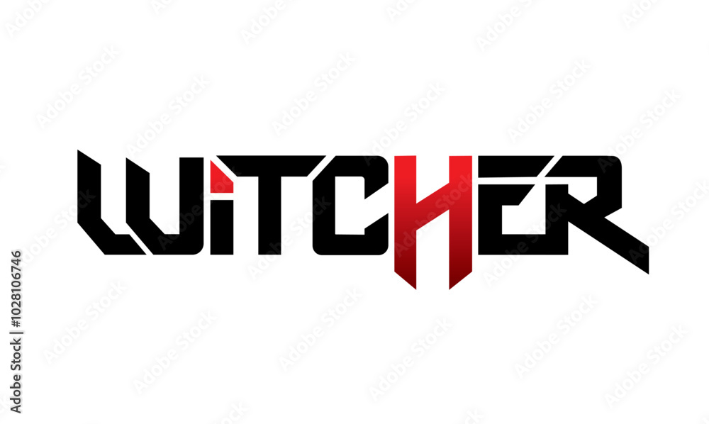 letter witcher design vector symbol letter witcher design vector symbol