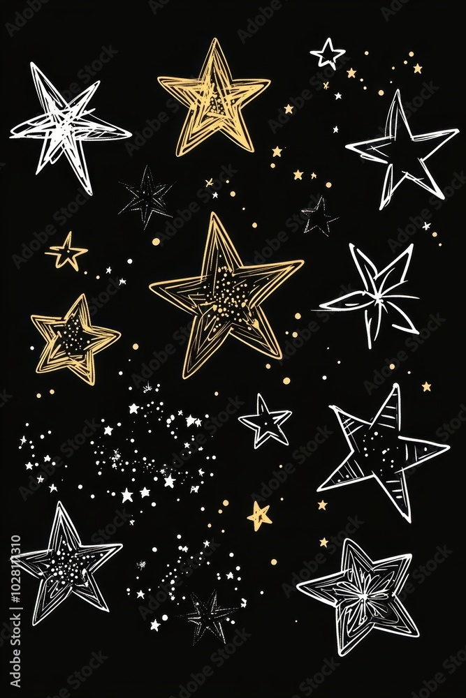 Collection of holiday star. Vector illustration decoration element for greeting card poster design Collection of holiday star. Vector illustration decoration element for greeting card poster design