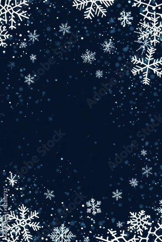 Holiday star shape snow flake pattern abstract background. Template for greeting card poster design