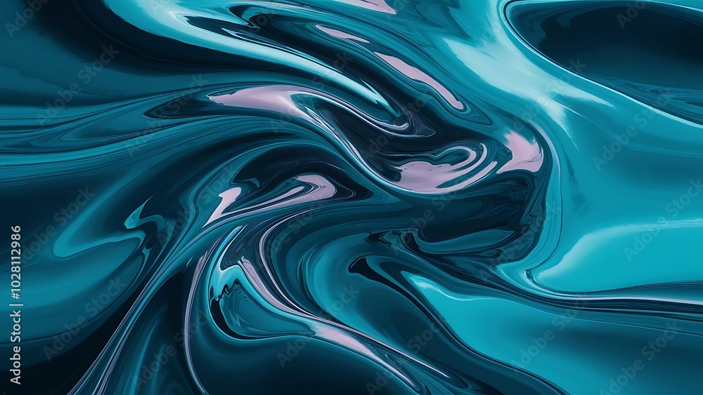 Abstract background with flowing blue and purple paint in water Abstract background with flowing blue and purple paint in water