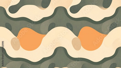 seamless pattern with waves