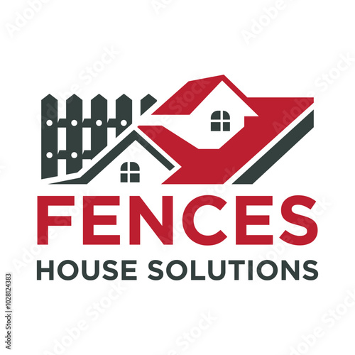 Fences Logo Design Template. Fencing Repair Logo Business.