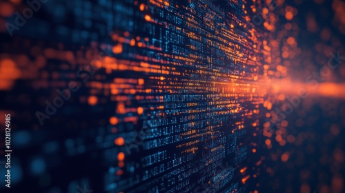 Wallpaper Mural Abstract Digital Code Background Torontodigital.ca