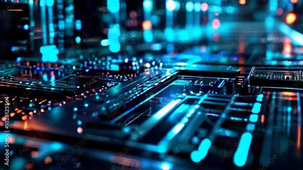Digital hologram with glowing binary code representing futuristic AI technology innovation. AI generative. Digital hologram with glowing binary code representing futuristic AI technology innovation. AI generative.
