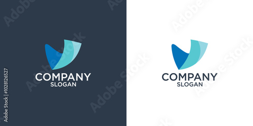 collection of letter v abstract monogram logo design vector