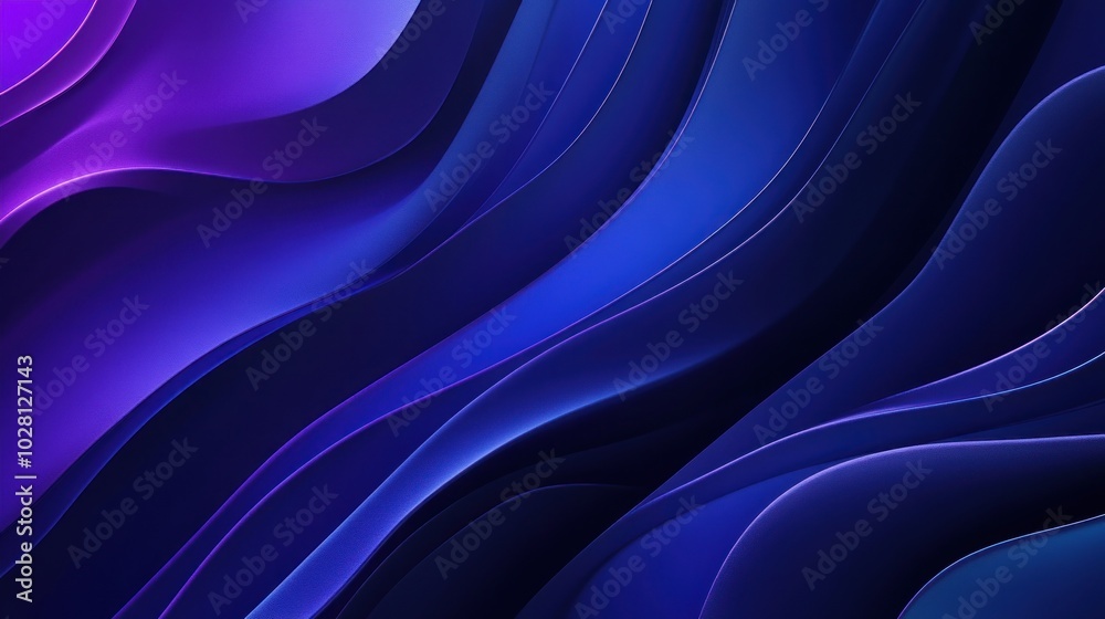 Obraz premium Abstract Blue and Purple Waves
