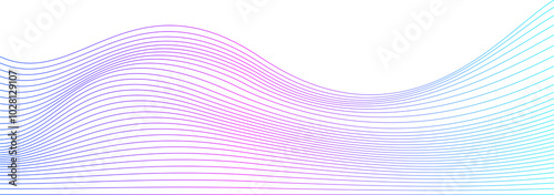 Wavy line mesh gradient pattern illustration decorative